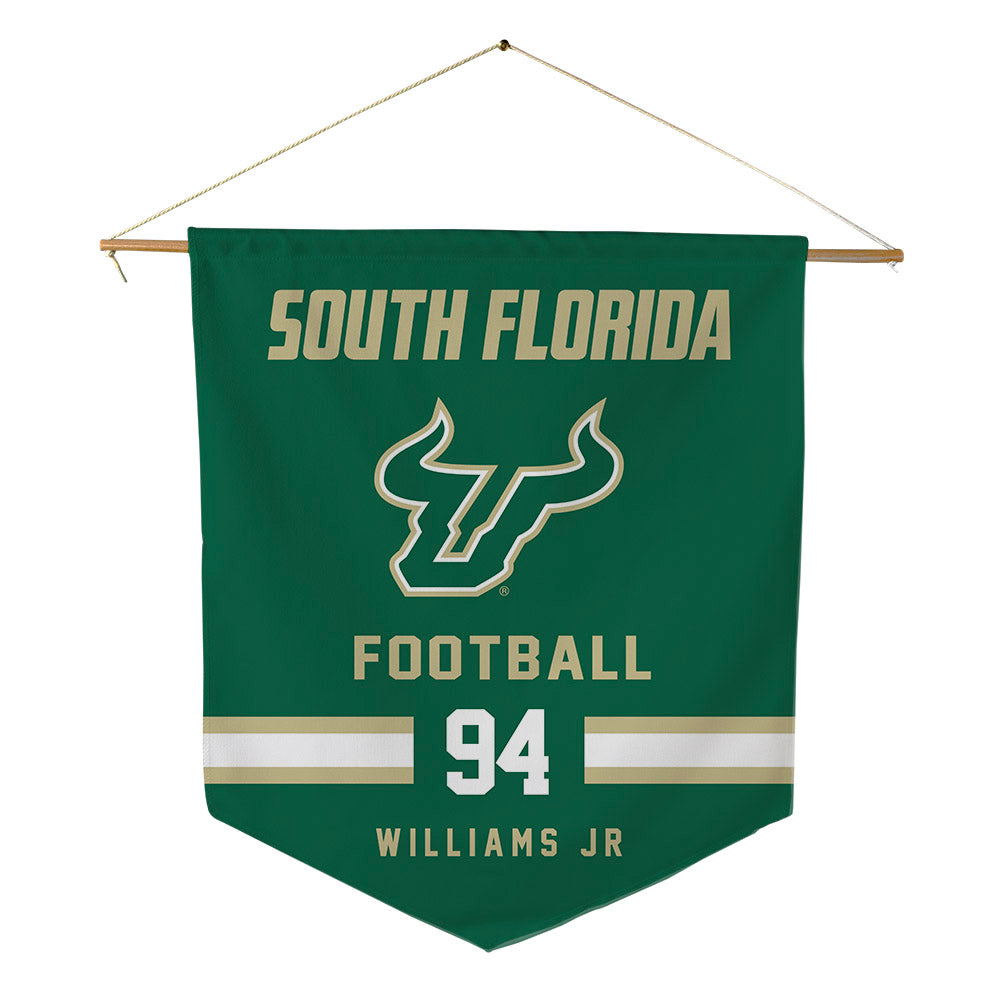 USF - NCAA Football : Brooks Williams Jr - Pennant - 18" x 21"-0