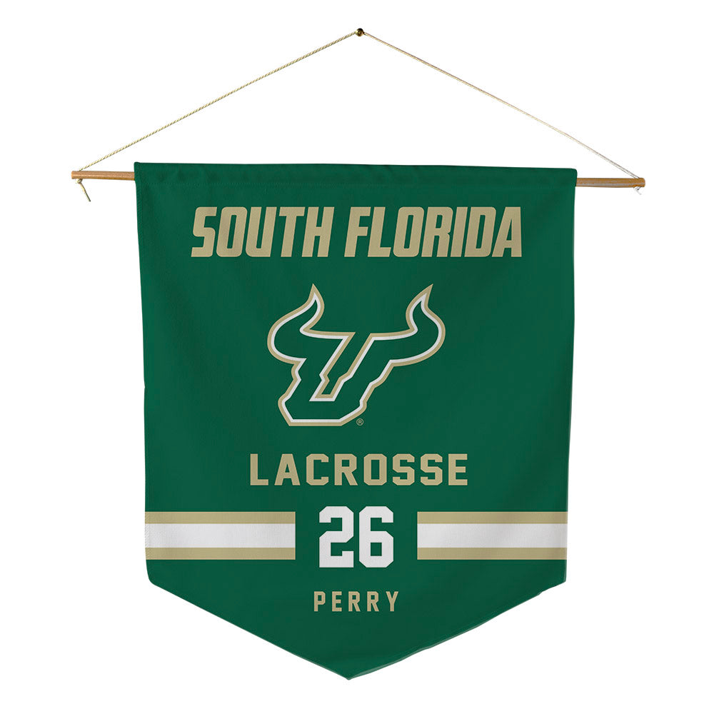 USF - NCAA Women's Lacrosse : morgan perry - Pennant - 18" x 21"-0