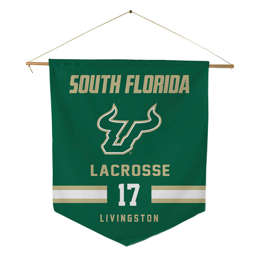 USF - NCAA Women's Lacrosse : Lucy Livingston - Pennant - 18" x 21"-0