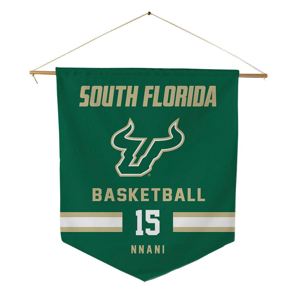 USF - NCAA Men's Basketball : Onyx Nnani - Pennant - 18" x 21"-0