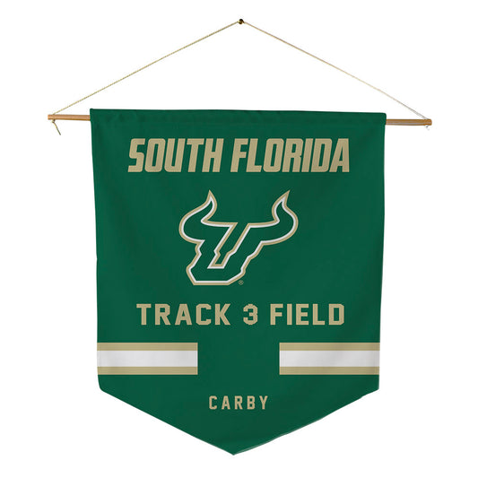 USF - NCAA Men's Track & Field : Kahiem Carby - Pennant - 18" x 21"-0
