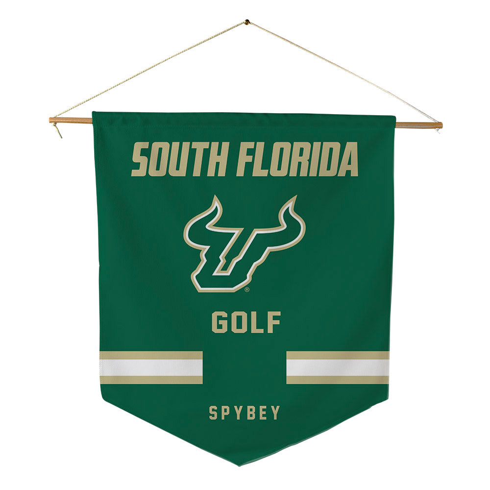 USF - NCAA Men's Golf : Jackson Spybey - Pennant - 18" x 21"-0