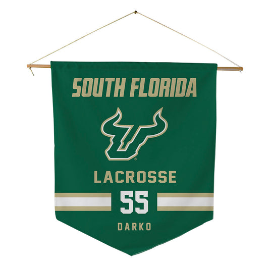USF - NCAA Women's Lacrosse : Hailey Darko - Pennant - 18" x 21"-0