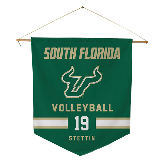 USF - NCAA Women's Volleyball : Emelyn Stettin - Pennant - 18" x 21"-0