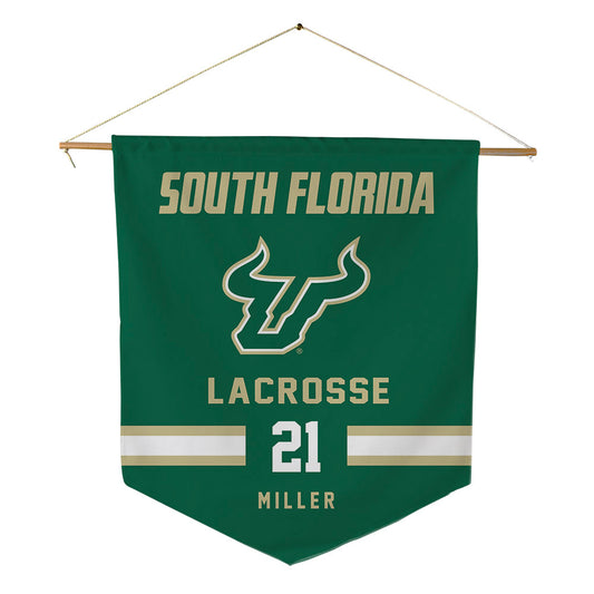 USF - NCAA Women's Lacrosse : Hayden Miller - Pennant - 18" x 21"-0