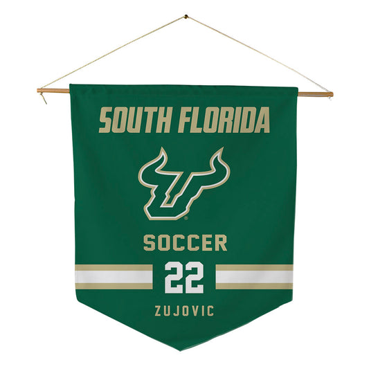 USF - NCAA Men's Soccer : Luka Zujovic - Pennant - 18" x 21"-0