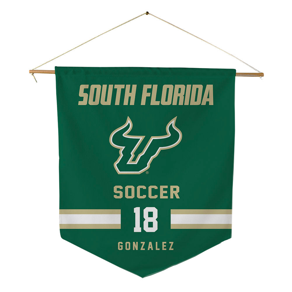 USF - NCAA Men's Soccer : Jacobo Gonzalez - Pennant - 18" x 21"-0