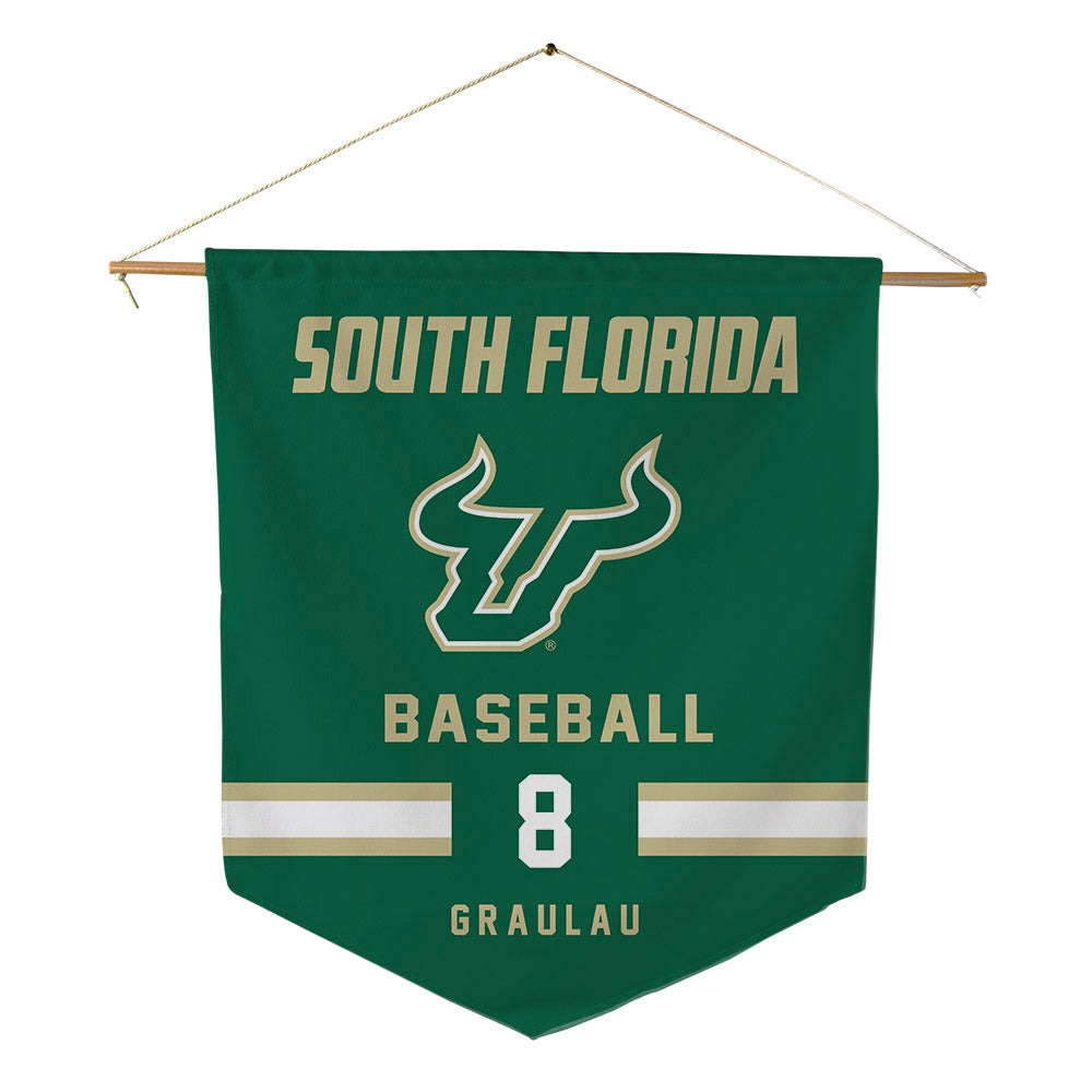 USF - NCAA Baseball : Gabe Graulau - Pennant - 18" x 21"-0