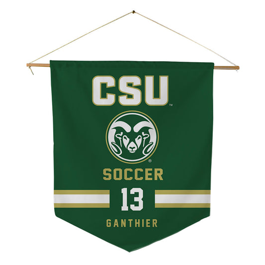 Colorado State - NCAA Women's Soccer : Noa Olivia Ganthier - Pennant - 18" x 21"-0