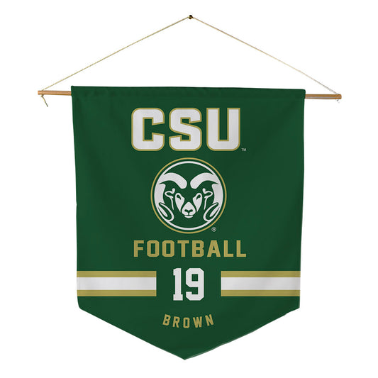 Colorado State - NCAA Football : Nykobi Brown - Pennant - 18" x 21"-0