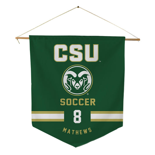 Colorado State - NCAA Women's Soccer : Stina Mathews - Pennant - 18" x 21"-0