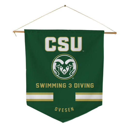 Colorado State - NCAA Women's Swimming & Diving : Sydney Ovesen - Pennant - 18" x 21"-0