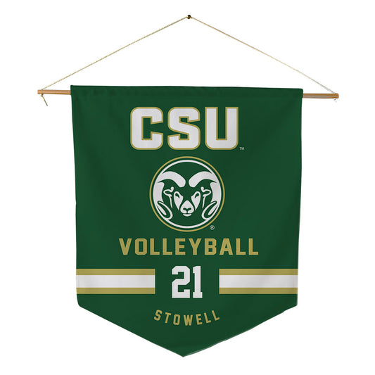 Colorado State - NCAA Women's Volleyball : Ella Stowell - Pennant - 18" x 21"-0