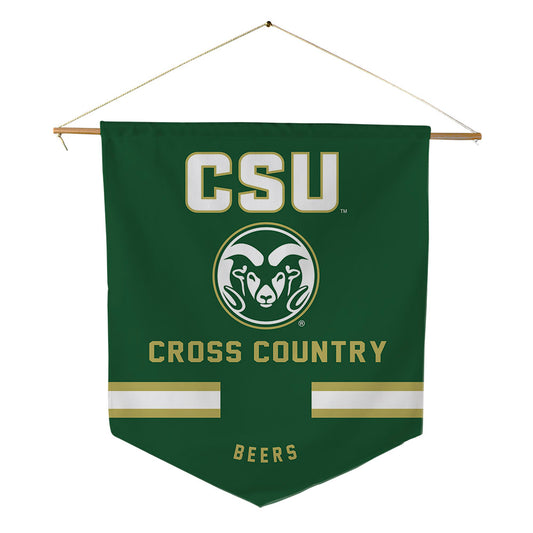 Colorado State - NCAA Women's Cross Country : Emily Beers - Pennant - 18" x 21"-0