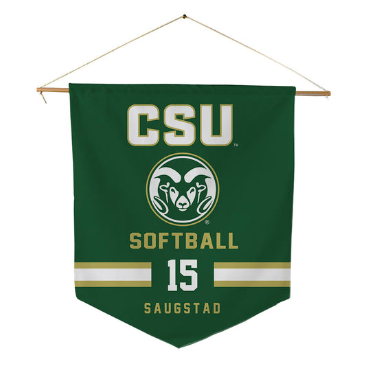 Colorado State - NCAA Softball : Delaney Saugstad - Pennant - 18" x 21"-0