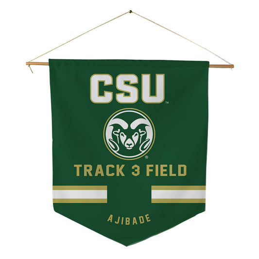 Colorado State - NCAA Men's Track & Field : Pd Ajibade - Pennant - 18" x 21"-0