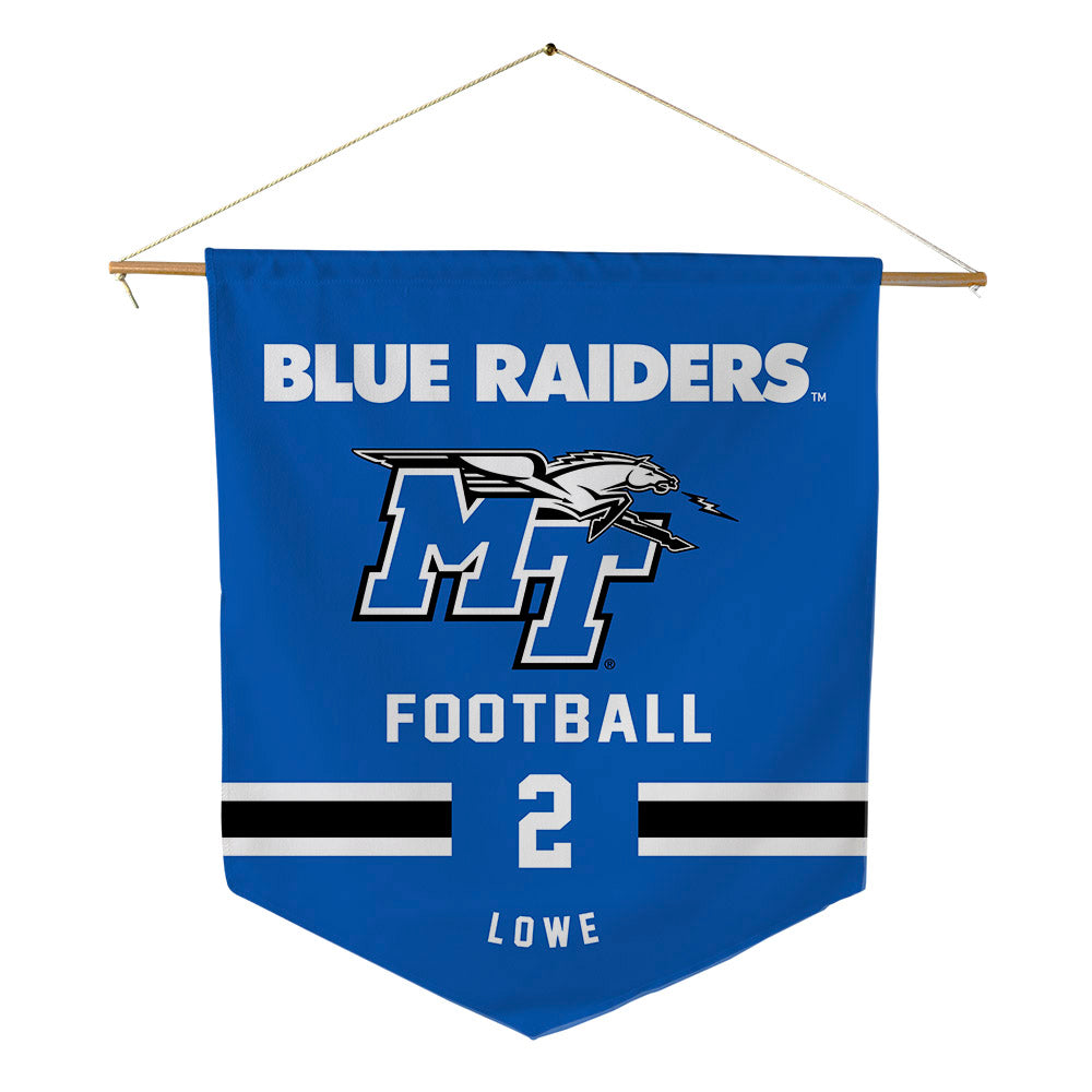 MTSU - NCAA Football : Jackson Lowe - Pennant - 18" x 21"-0