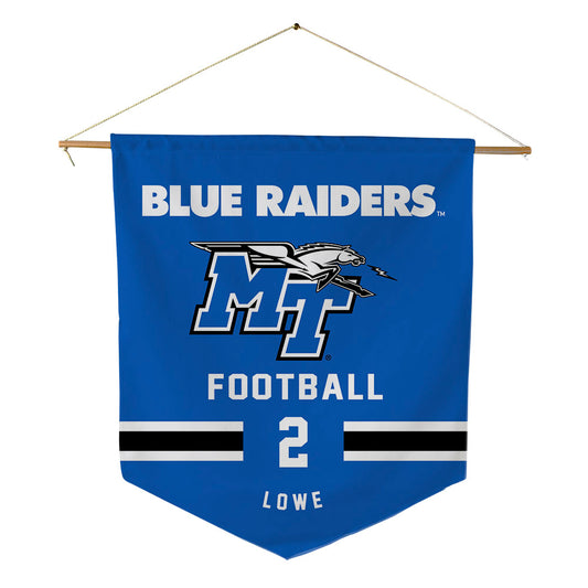 MTSU - NCAA Football : Jackson Lowe - Pennant - 18" x 21"-0