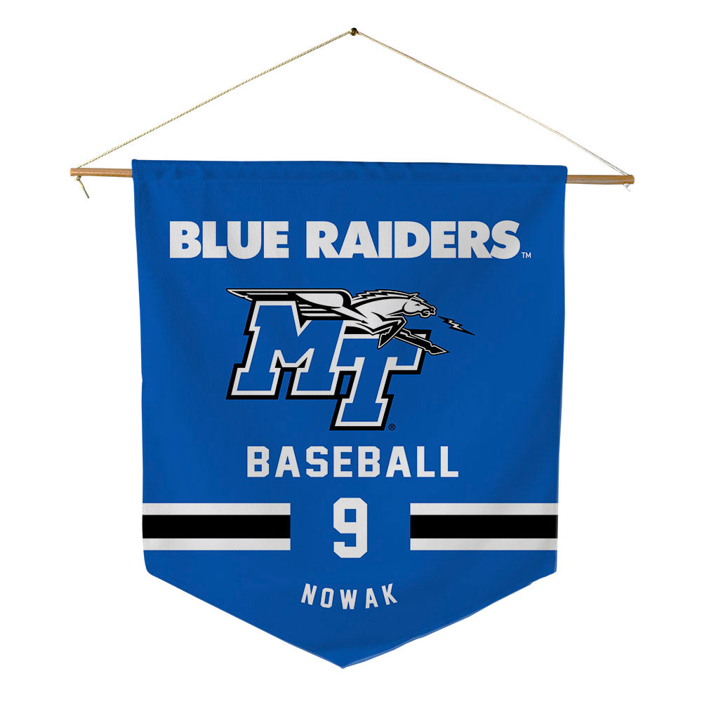 MTSU - NCAA Baseball : Owen Nowak - Pennant - 18" x 21"-0