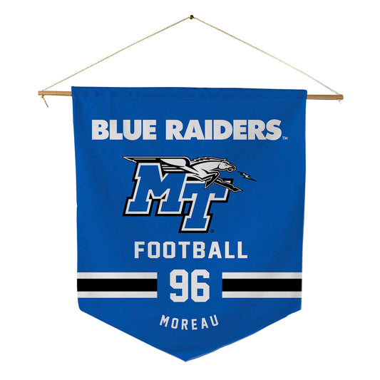 MTSU - NCAA Football : Christien Moreau - Pennant - 18" x 21"-0