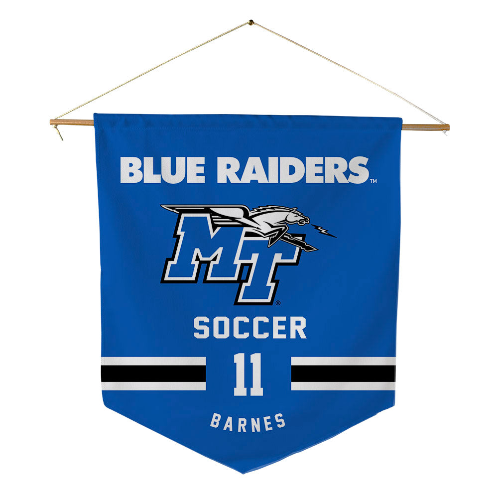 MTSU - NCAA Women's Soccer : dylan barnes - Pennant - 18" x 21"-0