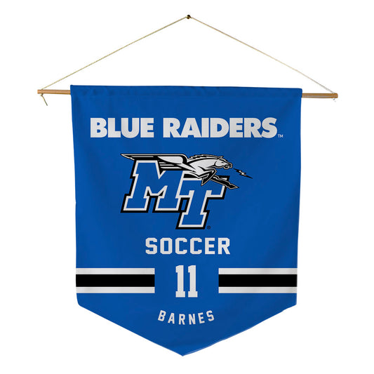MTSU - NCAA Women's Soccer : dylan barnes - Pennant - 18" x 21"-0