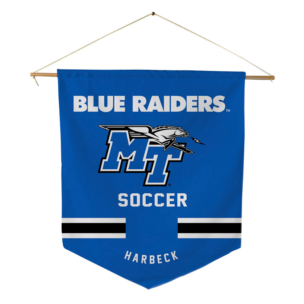 MTSU - NCAA Women's Soccer : Taylee Harbeck - Pennant - 18" x 21"-0