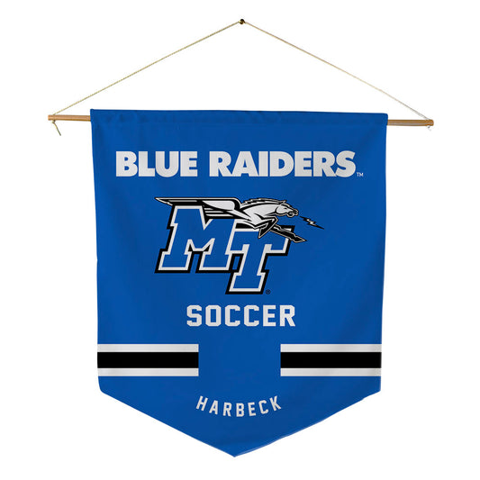 MTSU - NCAA Women's Soccer : Taylee Harbeck - Pennant - 18" x 21"-0