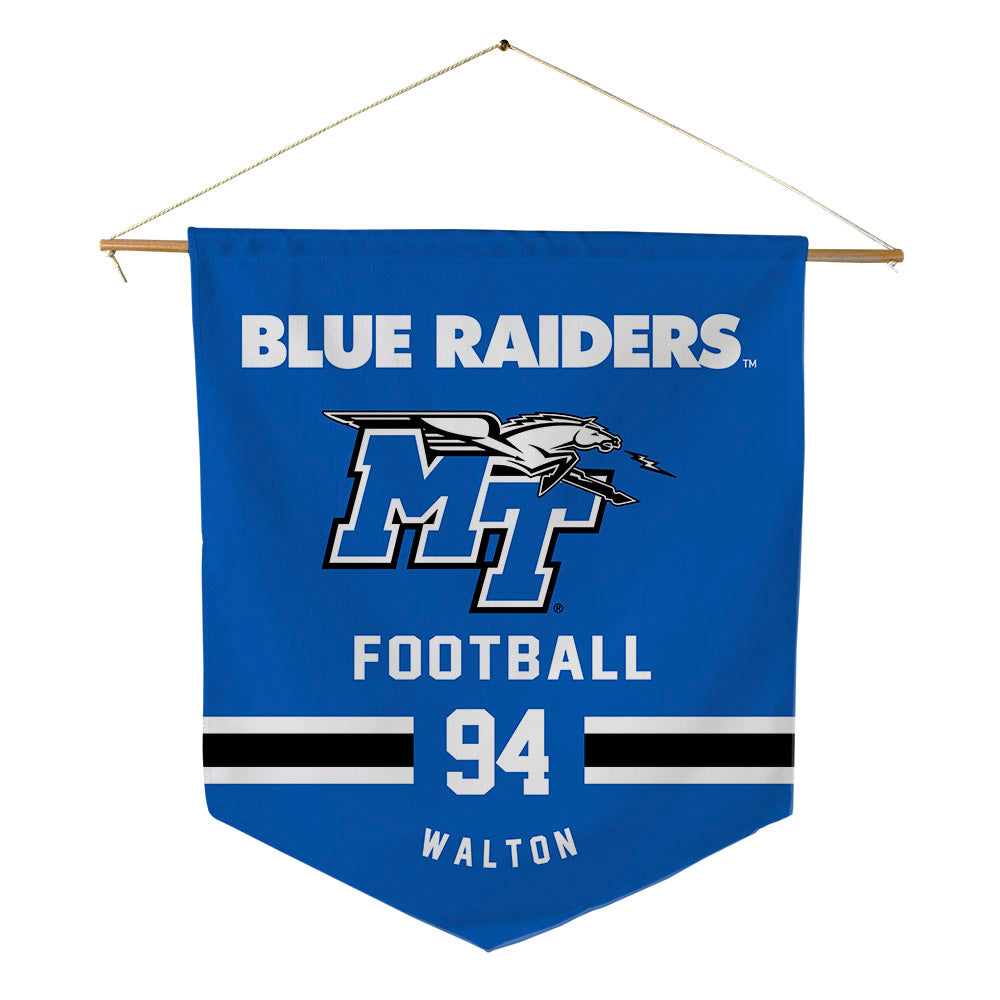 MTSU - NCAA Football : Jack Walton - Pennant - 18" x 21"-0