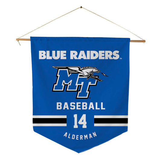 MTSU - NCAA Baseball : Chandler Alderman - Pennant - 18" x 21"-0
