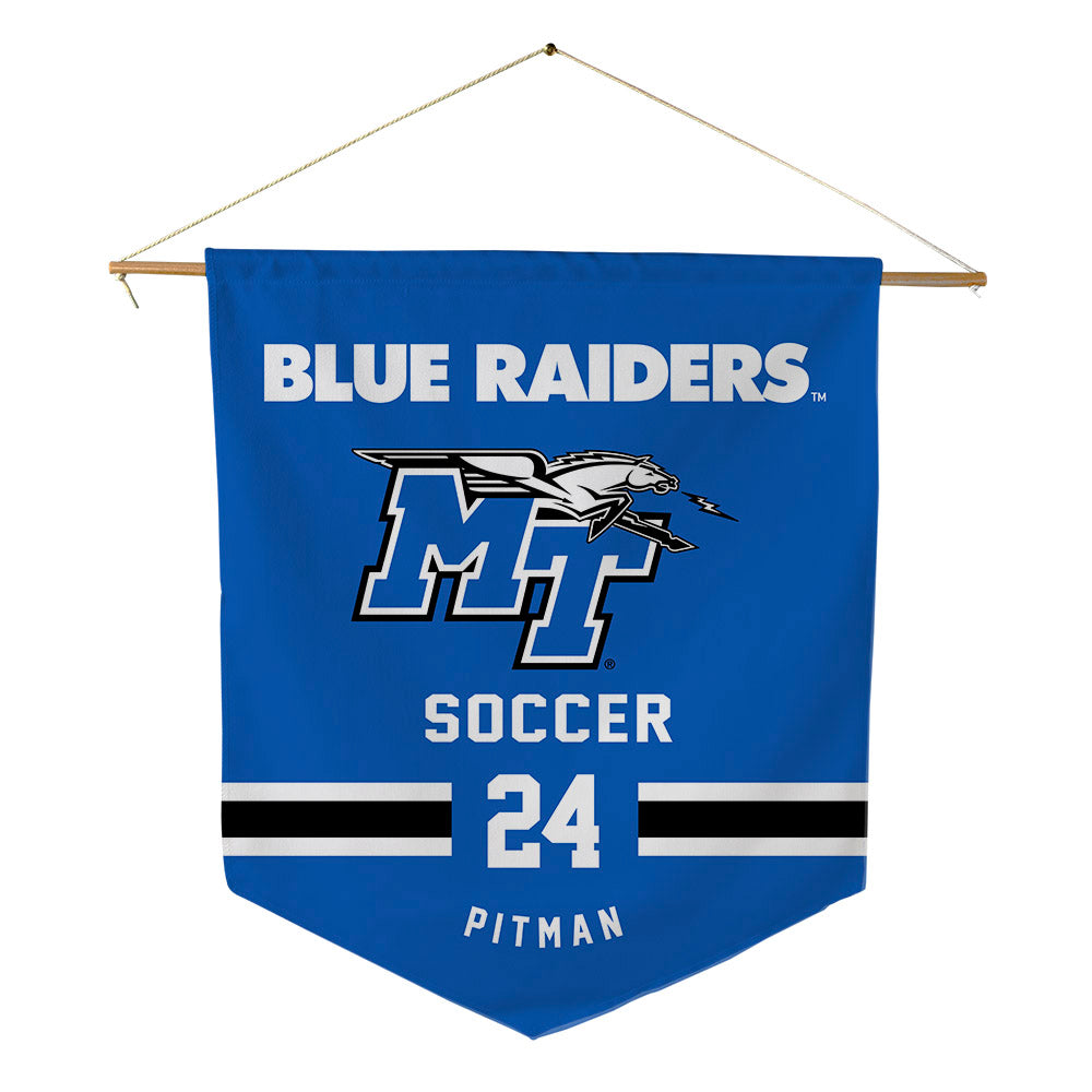 MTSU - NCAA Women's Soccer : Payton Pitman - Pennant - 18" x 21"-0