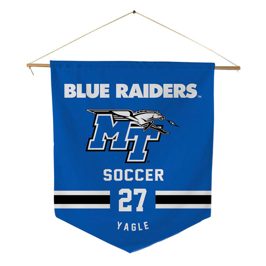MTSU - NCAA Women's Soccer : Avery Yagle - Pennant - 18" x 21"-0