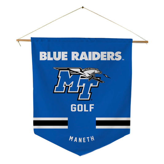 MTSU - NCAA Men's Golf : Carter Maneth - Pennant - 18" x 21"-0