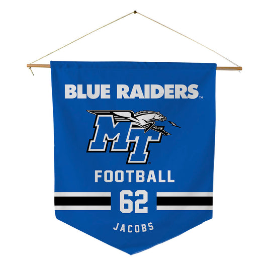 MTSU - NCAA Football : Tim Jacobs - Pennant - 18" x 21"-0