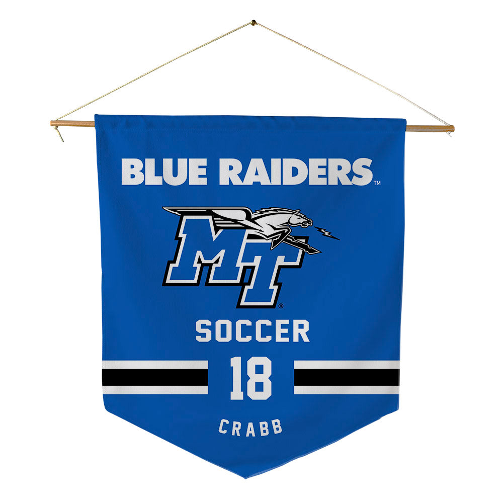 MTSU - NCAA Women's Soccer : Hailey Crabb - Pennant - 18" x 21"-0