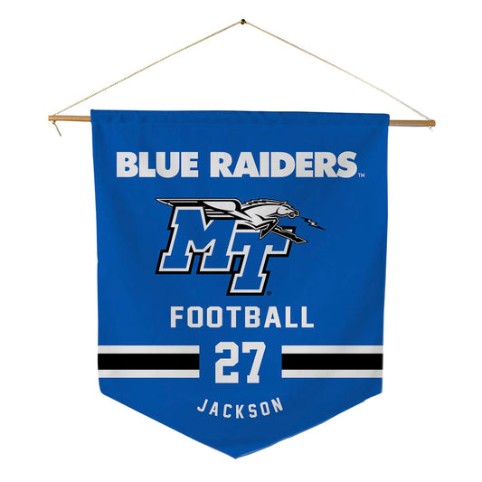 MTSU - NCAA Football : Jalen Jackson - Pennant - 18" x 21"-0