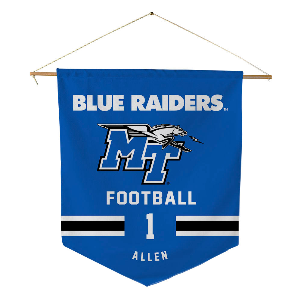 MTSU - NCAA Football : Markus Allen - Pennant - 18" x 21"-0