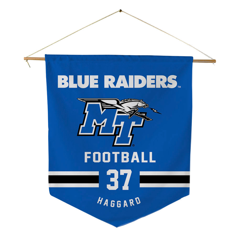MTSU - NCAA Football : Justis Haggard - Pennant - 18" x 21"-0