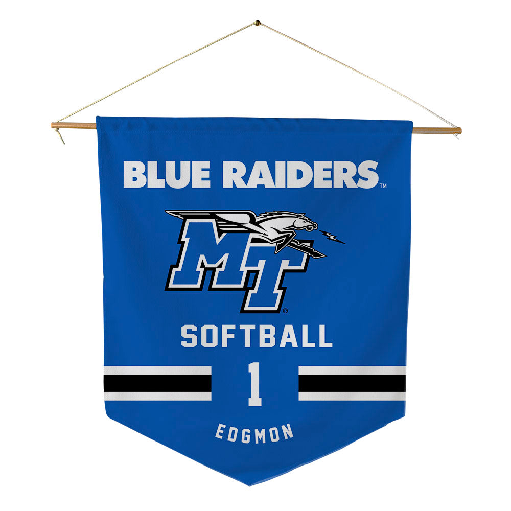 MTSU - NCAA Softball : Addy Edgmon - Pennant - 18" x 21"-0