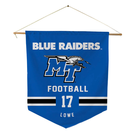 MTSU - NCAA Football : Jayson Lowe - Pennant - 18" x 21"-0