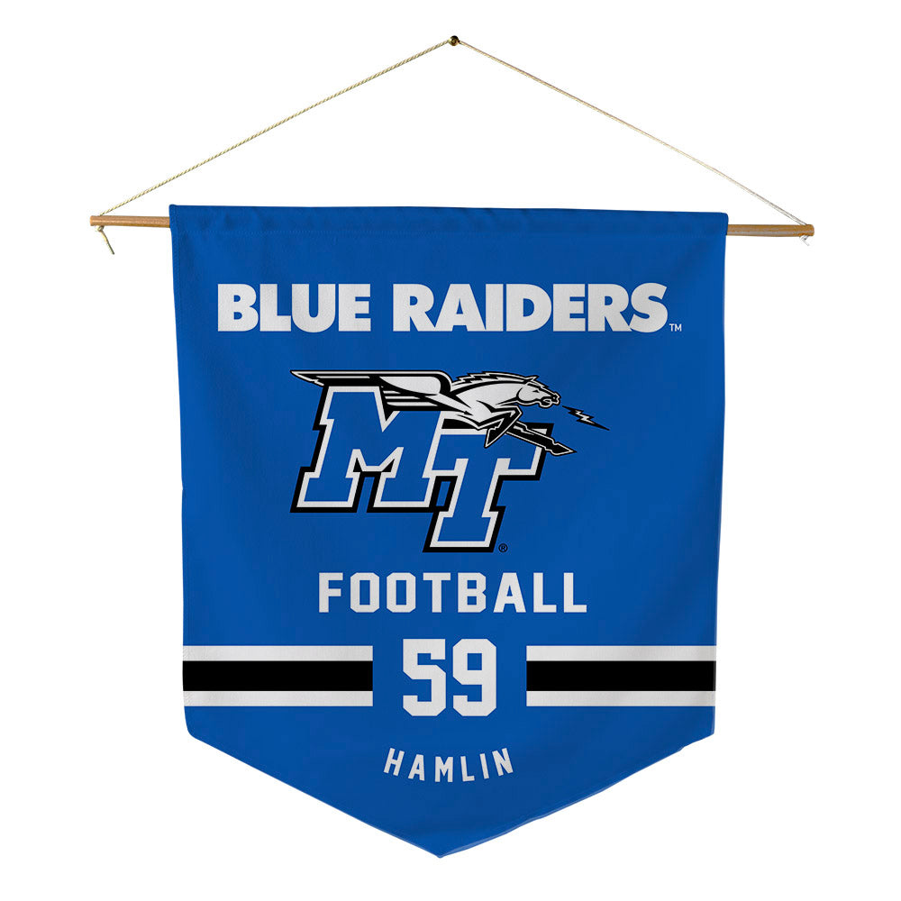 MTSU - NCAA Football : Henry Hamlin - Pennant - 18" x 21"-0