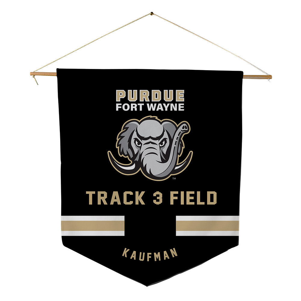 PFW - NCAA Men's Track & Field : Owen Kaufman - Pennant - 18" x 21"-0
