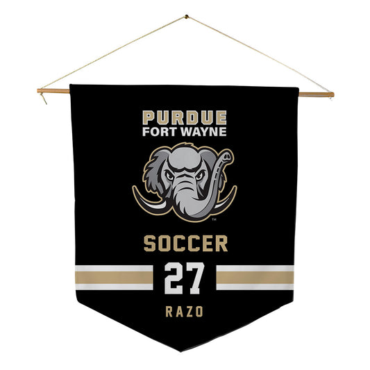 PFW - NCAA Men's Soccer : Brandon Razo - Pennant - 18" x 21"-0