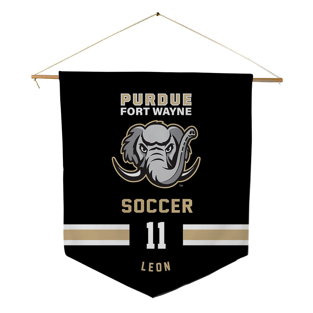 PFW - NCAA Men's Soccer : Christian Leon - Pennant - 18" x 21"-0