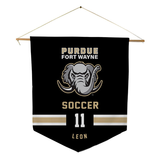 PFW - NCAA Men's Soccer : Christian Leon - Pennant - 18" x 21"-0
