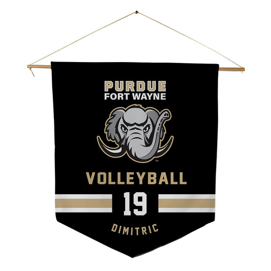 PFW - NCAA Women's Volleyball : Miona Dimitric - Pennant - 18" x 21"-0