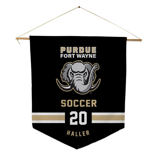 PFW - NCAA Men's Soccer : Eason Haller - Pennant - 18" x 21"-0