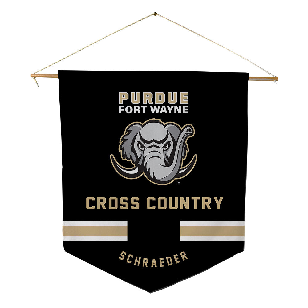 PFW - NCAA Women's Cross Country : Ashley Schraeder - Pennant - 18" x 21"-0