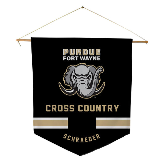 PFW - NCAA Women's Cross Country : Ashley Schraeder - Pennant - 18" x 21"-0