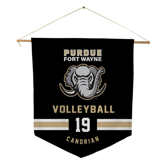 PFW - NCAA Men's Volleyball : JP Candrian - Pennant - 18" x 21"-0
